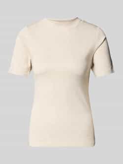 Christian Berg Woman T-shirt met geribde opstaande kraag