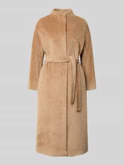 Max Mara Studio Lange wollen jas van alpacamix model 'FERITO'