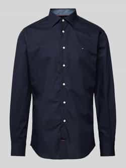 Tommy Hilfiger Regular fit zakelijk overhemd met labelstitching model 'John'