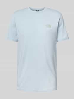 The North Face T-shirt met geribde ronde hals