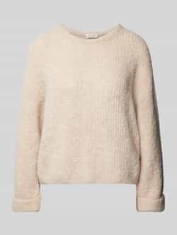 American vintage Gebreide pullover van linnenmix met ronde hals