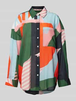 Essentiel Antwerp Overhemdblouse met all-over motief