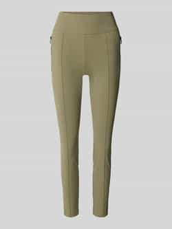 Marc Cain Skinny fit stoffen broek met vaste persplooien