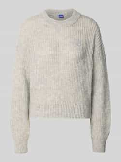Hugo Blue Relaxed fit gebreide pullover met alpaca model 'SLOGERYNNA_B'