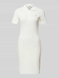 Tommy Hilfiger Knielange polo-jurk met logostitching model '1985'