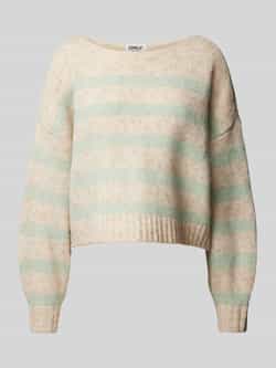 Only Gebreide pullover met extra brede schouders model 'AYA LIFE'