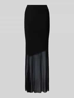 Hugo Boss Elegante Midirok met Ottoman-Structuur Black Dames