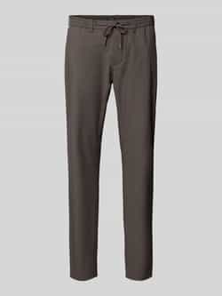 MCNEAL Tapered fit stoffen broek met elastische band