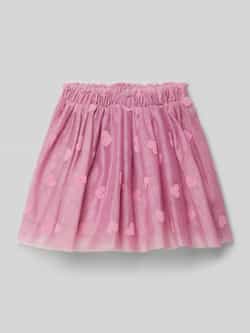 Name it MINI korte rok roze Meisjes Katoen Hartjes 104