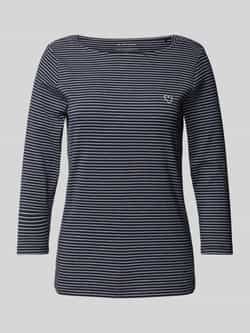 Tom Tailor Regular fit shirt met lange mouwen katoen en streepmotief