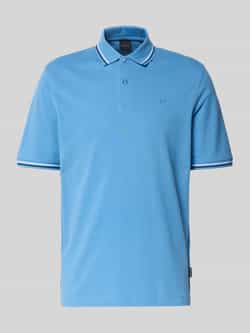 Bugatti Poloshirt met korte knoopsluiting