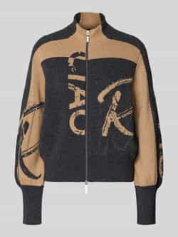 Monari Gebreid jack met ritssluiting