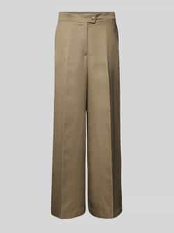 Ivy Oak Wide leg stoffen broek met persplooien model 'PIERA ANN'