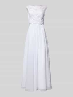 Laona Regular fit avondjurk met gebloemde kant