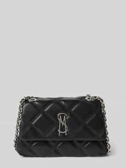 Steve Madden Zwarte leren schoudertas Bvolturi Black Dames