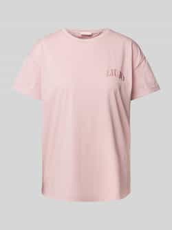 Liu Jo White T-shirt met labeldetail