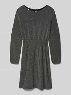 Only Getailleerd midi-jurk met effectgaren model 'QUEEN'