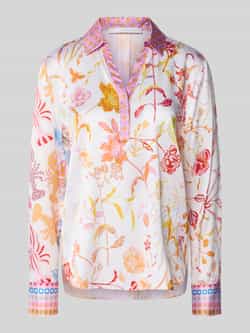 Herzensangelegenheit Regular fit blouse van een mix van zijde en elastaan