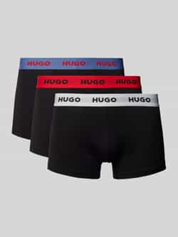 HUGO Boxershort met elastische band in een set van 3 stuks