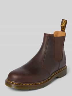 Dr. Martens Chelsea boots van leer met siernaad