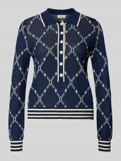 SUNCOO PARIS Gebreide pullover van viscosemix met polokraag