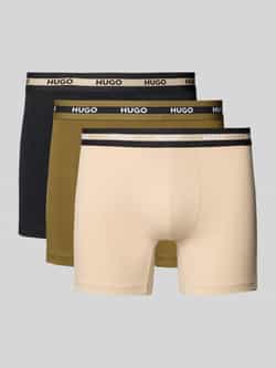 HUGO Boxershort met elastische logoband in een set van 3 stuks
