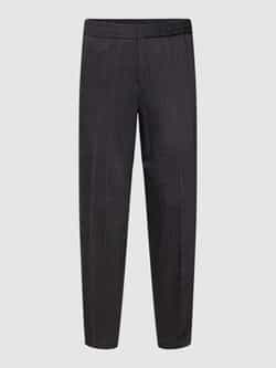 HUGO Wollen broek met deels elastische band model 'Howard'