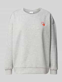 Vila Sweatshirt met motiefstitching model 'REFLECT'