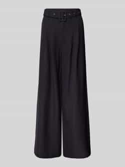 My Essential Wardrobe Wide leg bandplooibroek met riem model 'Vitta'