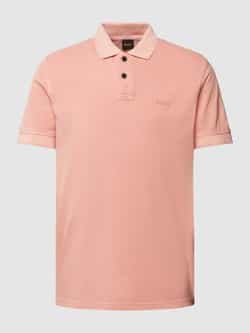 Boss Orange Slim fit poloshirt met labeldetail model 'Prime'