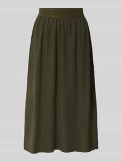 Kaffe Midirok in effen design met elastische band