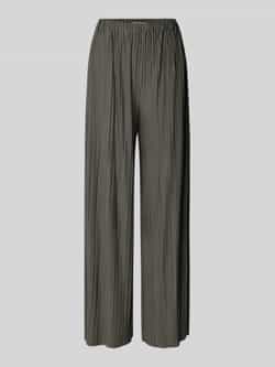 Samsøe Straight leg stoffen broek met plissévouwen model 'UMA'