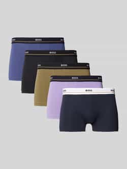 Boss Boxershort met elastische band met label in een set van 5 stuks