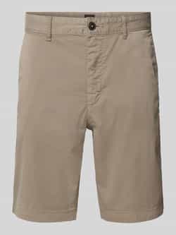 Boss Orange Korte slim fit chino met ceintuurlussen