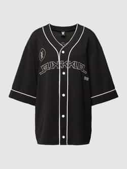 Karo Kauer Blouse in los model met knoopsluiting