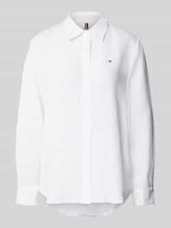 Tommy Hilfiger Regular fit overhemdblouse van puur linnen