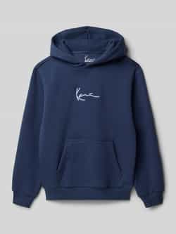 Karl Kani Small Signature Essential Hoodie Junior Unisex Hoodies & Sweaters blauw Kleding