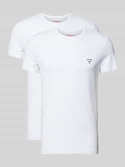 Guess 2-Pack Stretch T-Shirts Witte Basics White Heren