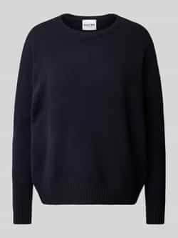 Kujten Gebreide pullover met labelstitching model 'AMELIE'