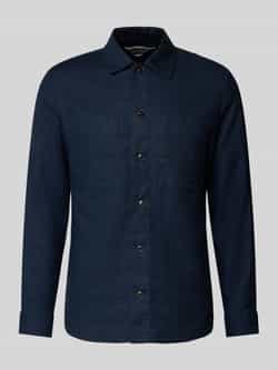 Matinique Slim fit overhemdjack met kentkraag model 'pelton'