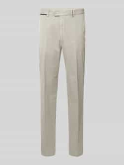 Hiltl Slim fit broek met persplooien model 'Teaker'