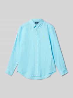 Polo Ralph Lauren Kids Regular fit linnen overhemd met button-downkraag