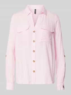 Vero Moda Regular fit overhemdblouse van pure viscose model 'BUMPY'