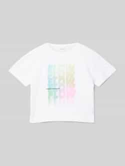 S.Oliver T-shirt met printopdruk Meisjes Katoen Ronde hals Printopdruk 146 152