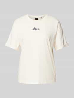 Boss Orange T-shirt met labelprint model 'Evi'