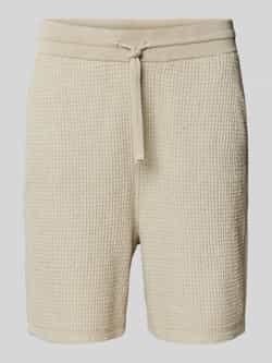 Boss Orange Straight leg korte broek met tunnelkoord model 'Amoffle'