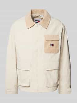 Tommy Jeans Jack met labelstitching en klepzakken