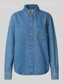 ARMEDANGELS Regular fit jeansblouse met borstzak model 'AURELAA'