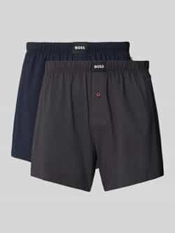 Boss Regular fit boxershort van katoenmix in een set van 2 stuks