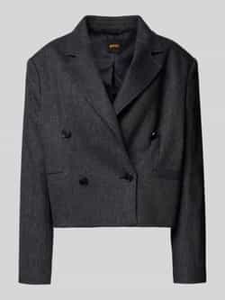 Boss Orange Boxy fit korte blazer met wol model 'JAFLENI'